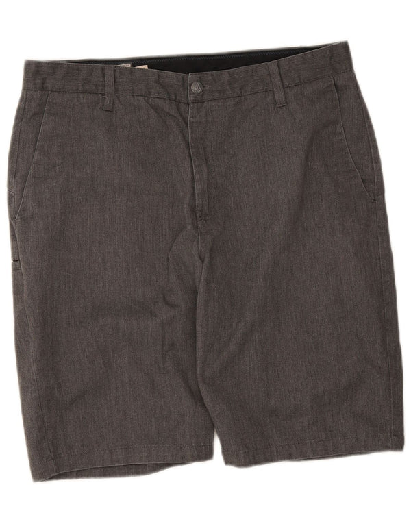 Volcom Herre Chino-shorts W34 Large Grey Flecked Bomuld