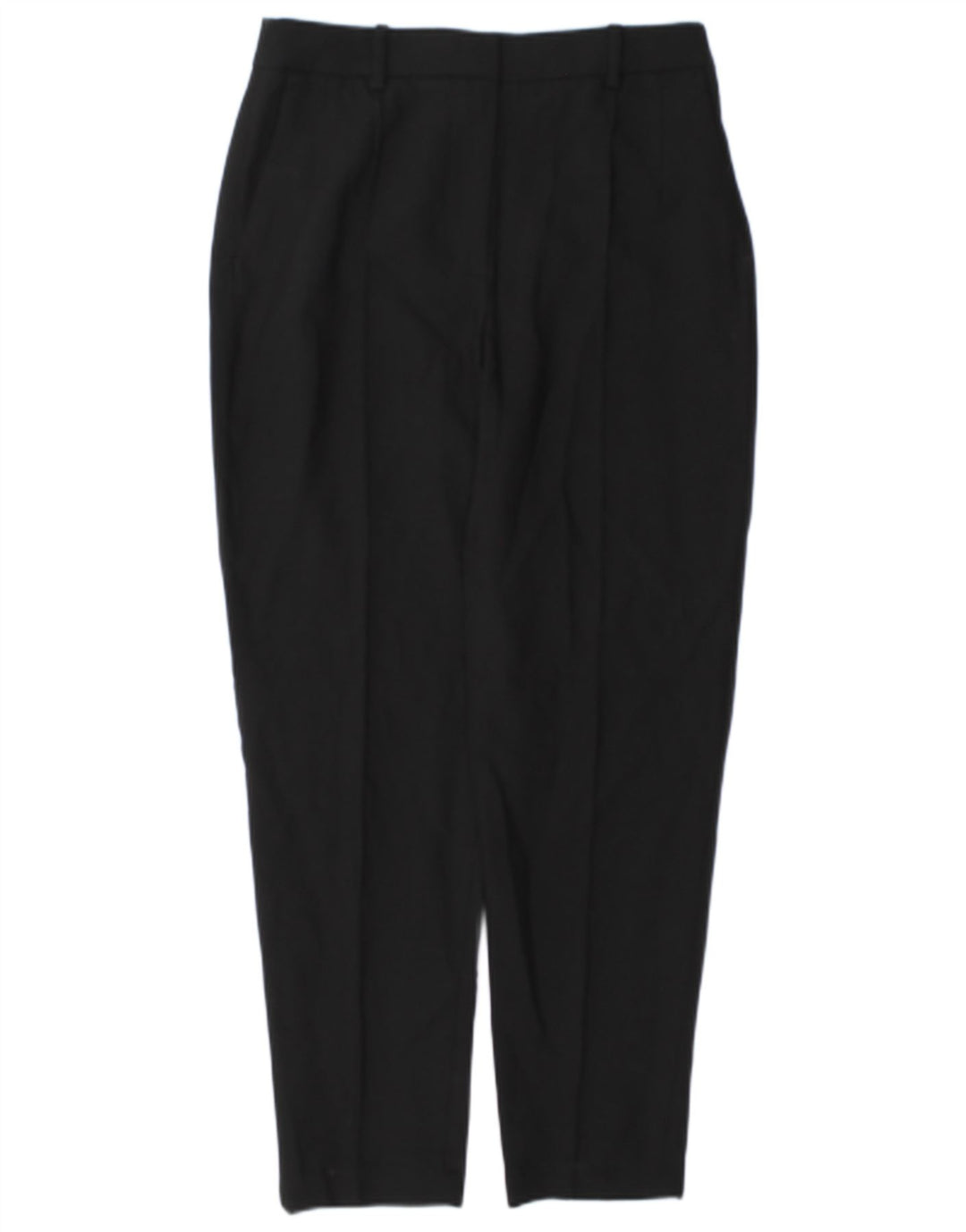 Zara kvinders tilspidsede chinobukser Medium W28 L27 sort polyester