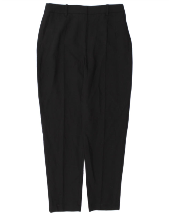 Zara kvinders tilspidsede chinobukser Medium W28 L27 sort polyester