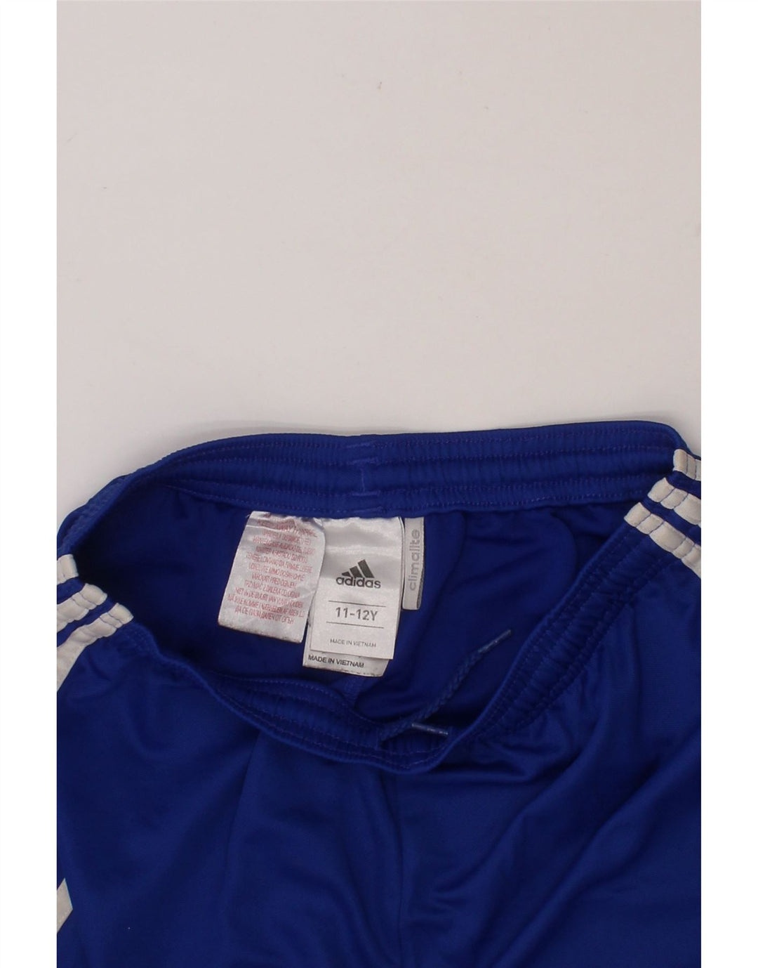 ADIDAS Boys Climalite Sport Shorts 11-12 Years  Blue Polyester Vintage Adidas and Second-Hand Adidas from Messina Hembry 