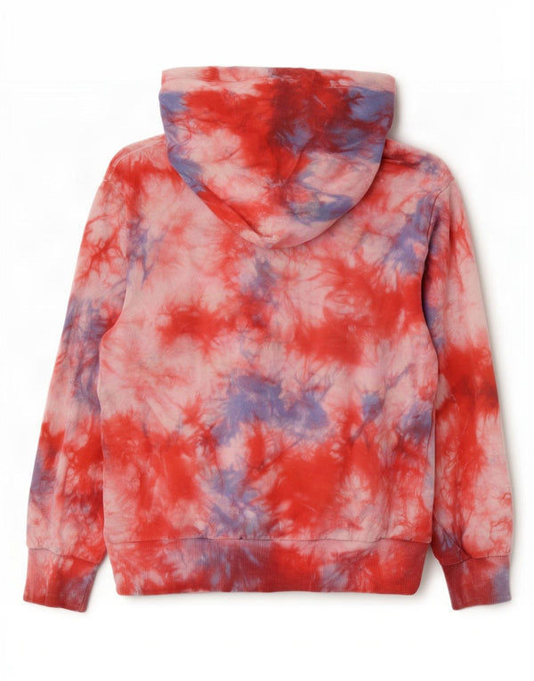 Diesel Girls Graphic Hoodie Jumper 11-12 Years Multicoloured Tie Dye Cotton