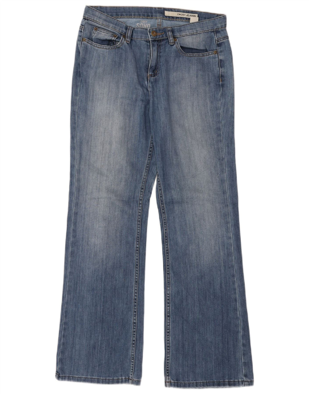 Dkny Dame Soho Flared Jeans W32 L32 Blå Bomuld