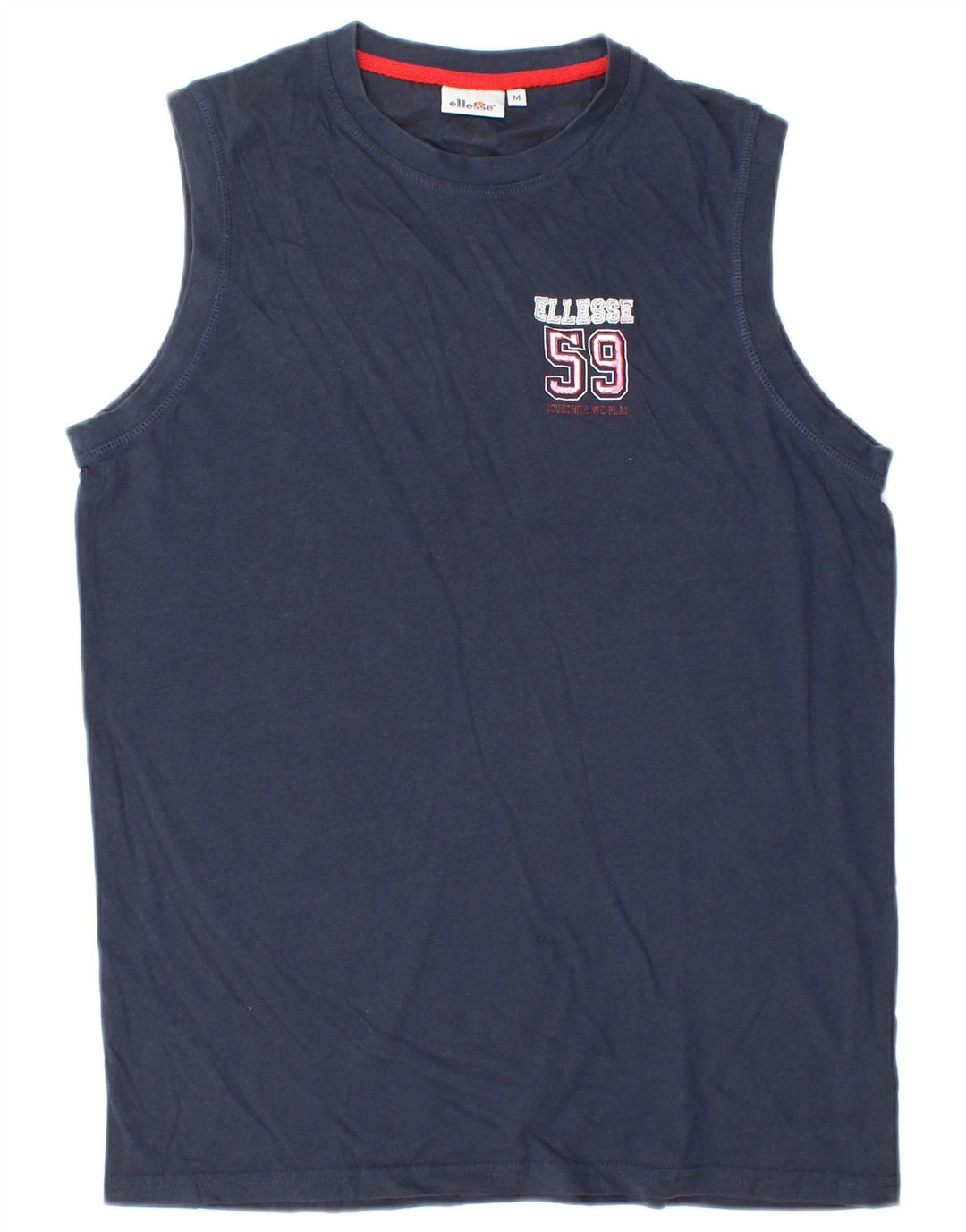 Ellesse Herre Grafisk Vest Top Medium Marineblå Bomuld