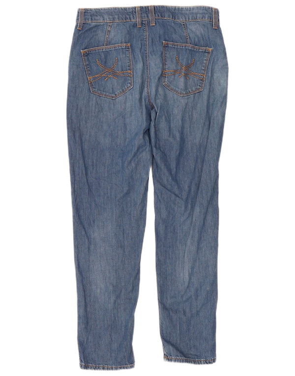 Marks & Spencer Dame Slim Jeans UK 10 Small W28 L27 Blue Cotton