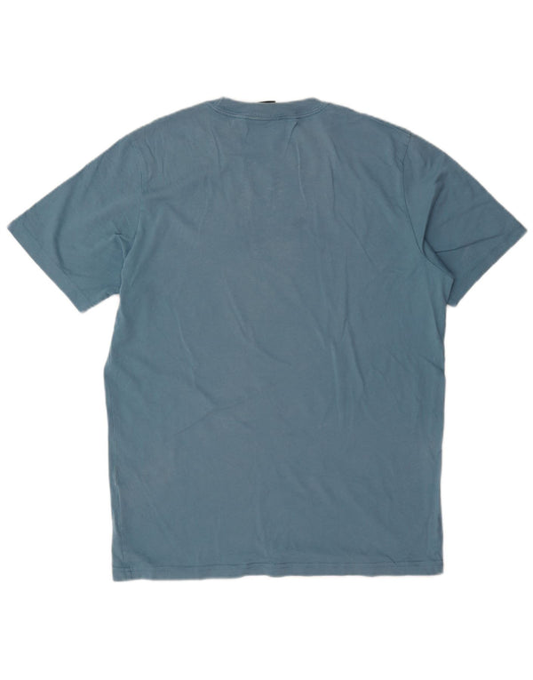 Paul Smith Herre grafisk T-shirt Top Medium Blue Bomuld