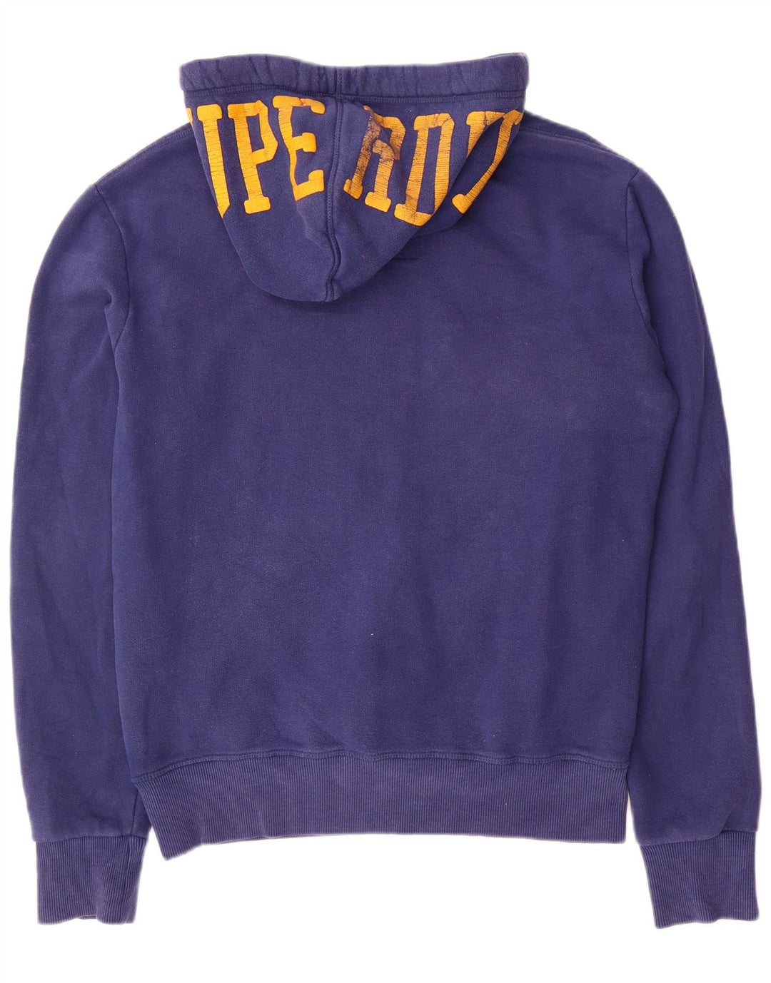 SUPERDRY Grafisk hættetrøje til mænd, stor blå bomuld