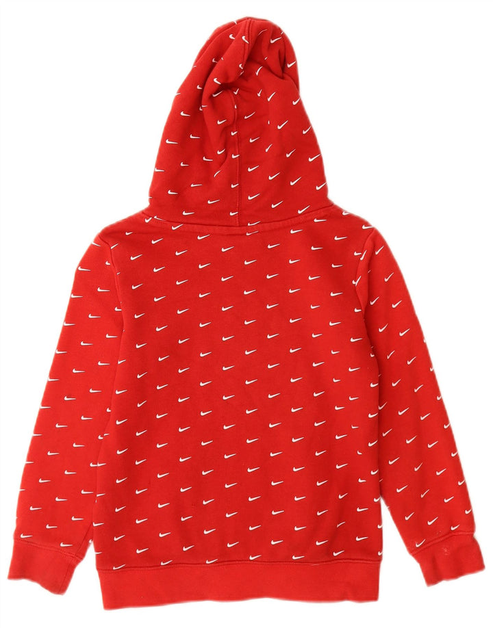 Nike drenge grafisk hættetrøje 5-6 år medium rød bomuld