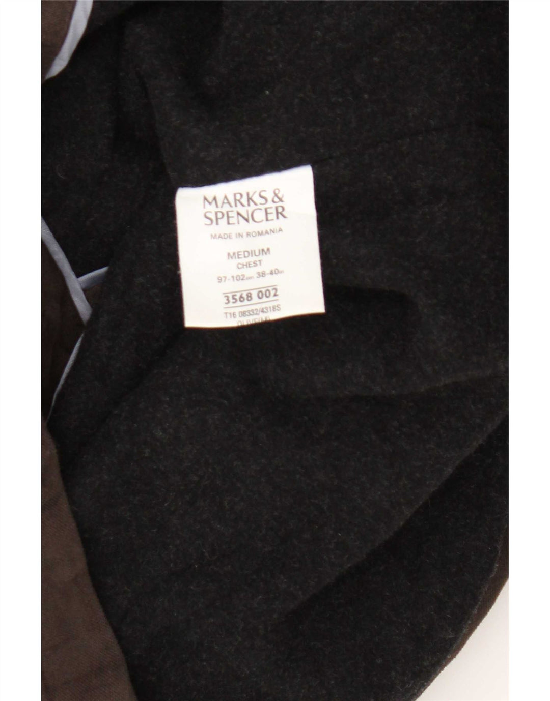 Marks & Spencer Herre Utility Jacket UK 38 Medium Brown Bomuld