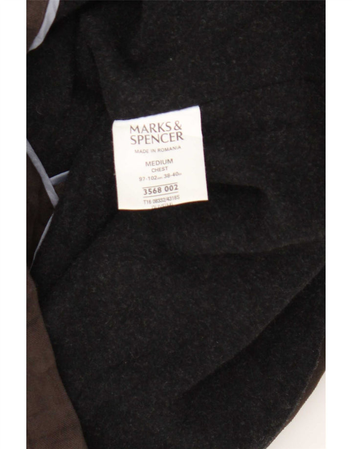 Marks & Spencer Herre Utility Jacket UK 38 Medium Brown Bomuld