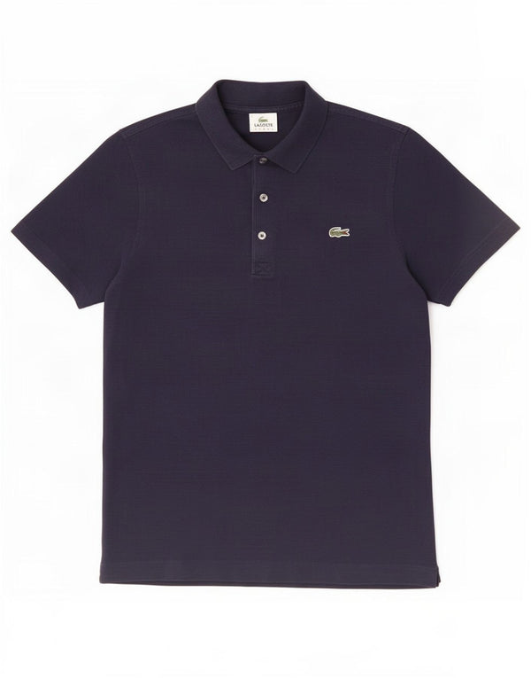 Lacoste herre poloshirt størrelse 4 Medium marineblå bomuld