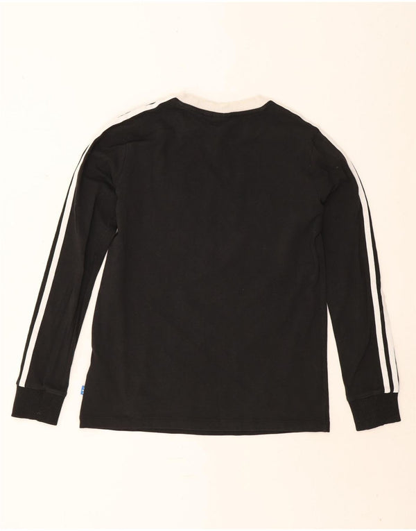 Adidas Dame Top Langærmet UK 12 Medium Sort Bomuld