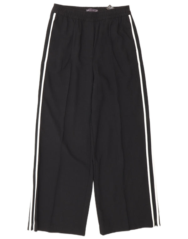 Marks & Spencer Damebukser med høj talje UK 8 Small W26 L28 Sortstribet