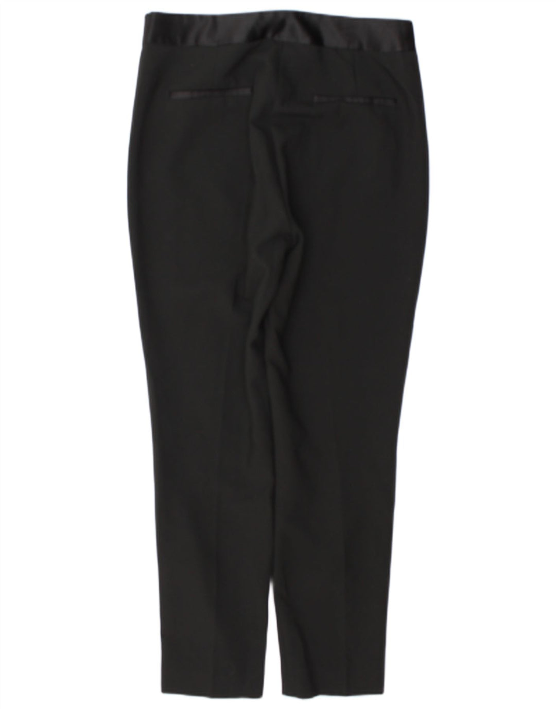 Zara Dame Slim Casual Bukser Large W30 L29 Sort Polyester