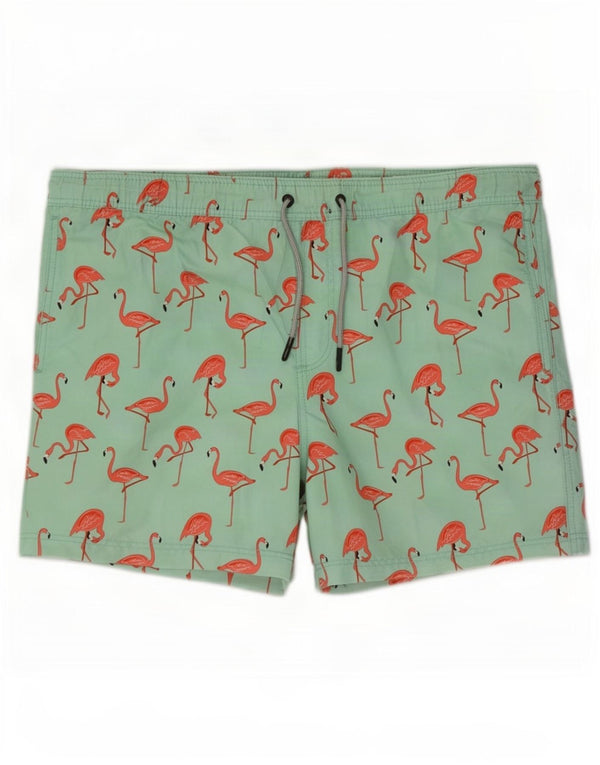 Jack & Jones Herre grafiske svømmeshorts XS Grøn polyester