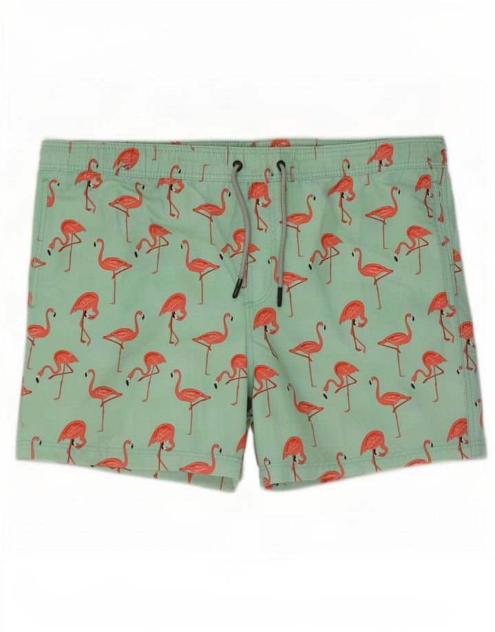 Jack & Jones Herre grafiske svømmeshorts XS Grøn polyester