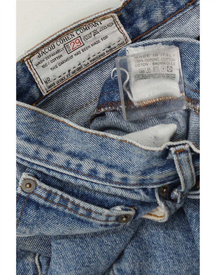 Jacob Cohen Dame tilspidsede jeans W29 L28 Blå Bomuld