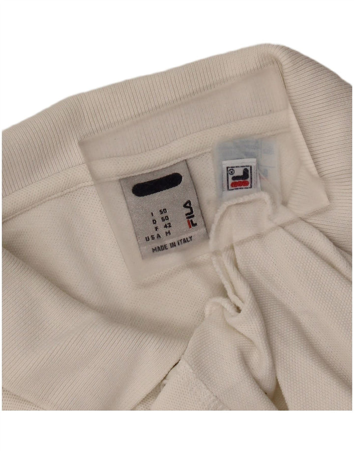 Fila Poloskjorte til mænd IT 50 Medium Hvid Bomuld