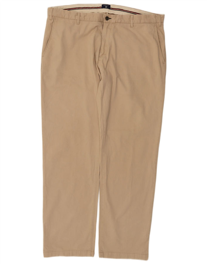 Gant Lige Chinobukser til mænd W40 L32 Beige