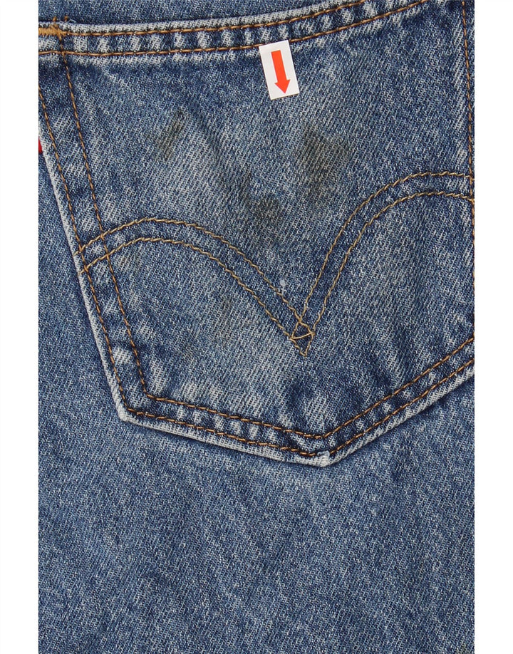LEVI'S Herre 505 Straight Jeans W31 L30 Blå Bomuld
