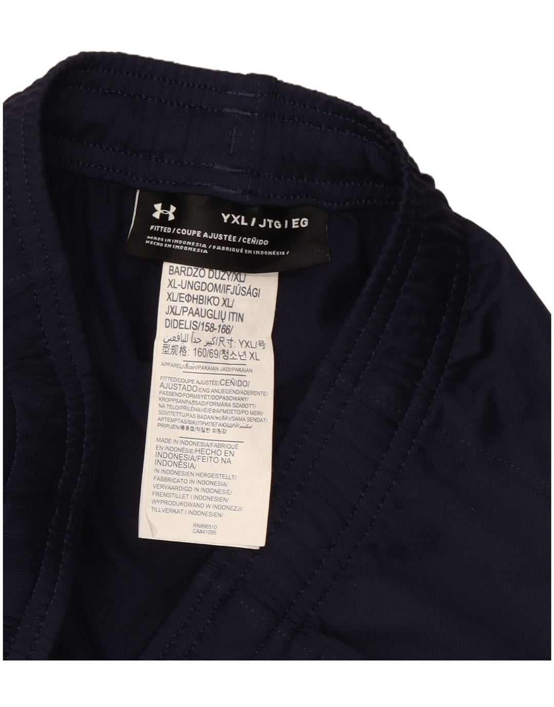 Under Armour drenge træningsdragt bukser 13-14 år XL marineblå polyester