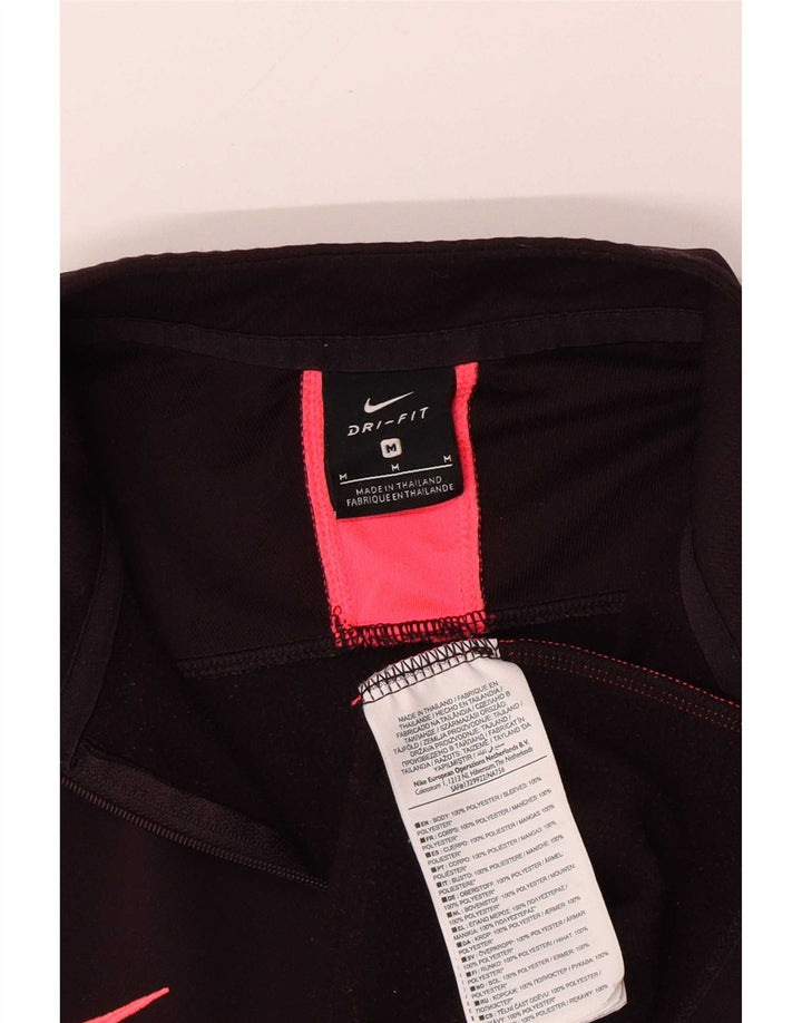 Nike Pullover med lynlås til mænd til mænd, træningsdragt Top UK 14 Medium Maroon Polyester
