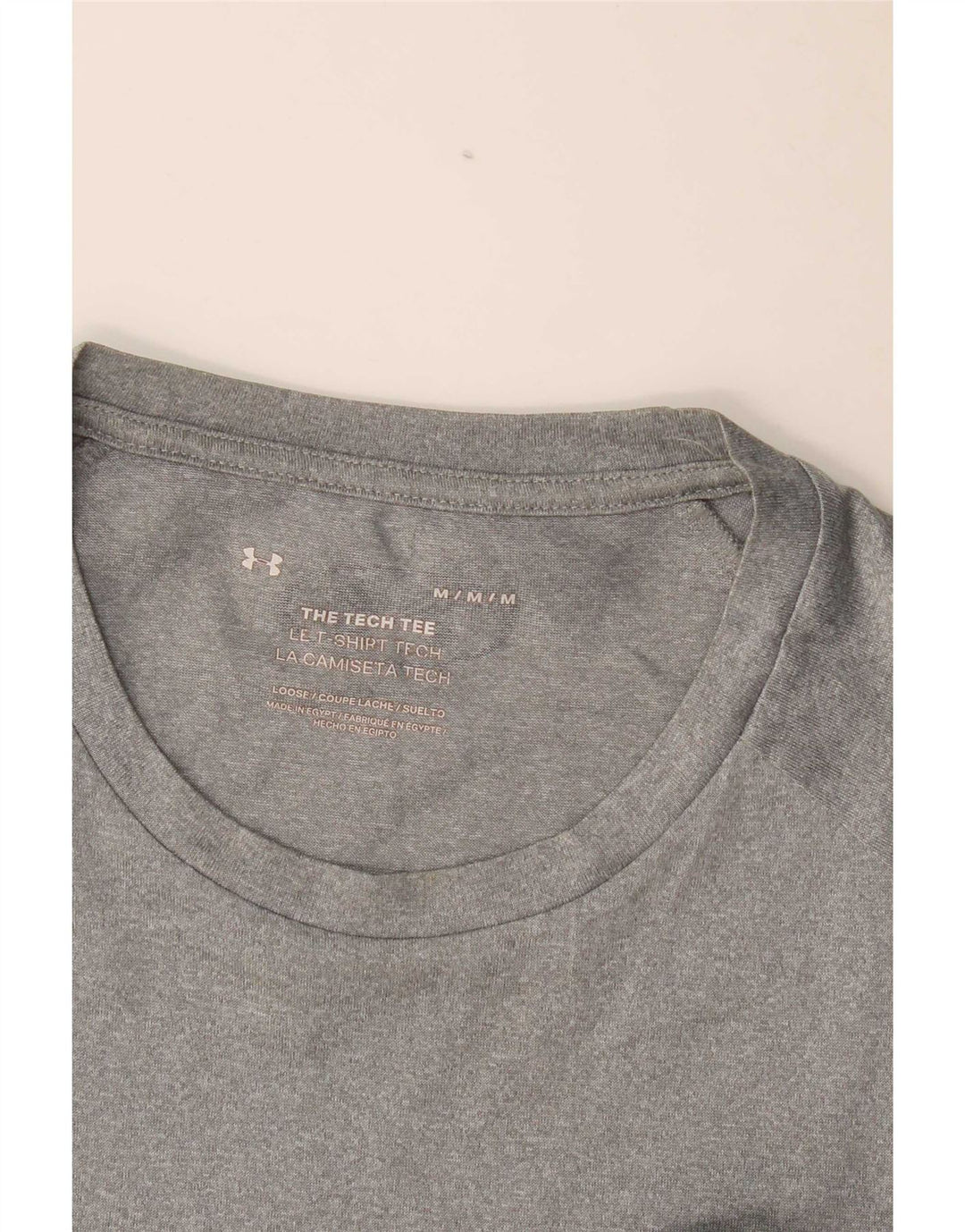 Under Armour Herre T-Shirt Top Medium Grå