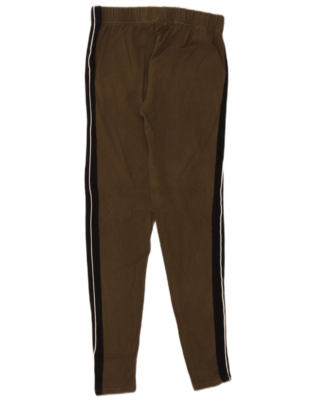Ellesse Womens Leggings UK 12 Medium Khaki Colourblock Bomuld