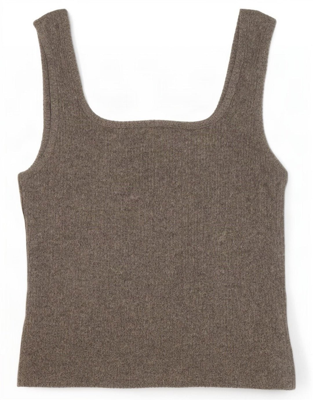 Topshop Dame Crop Knit Cami Top UK 12 Medium Grå