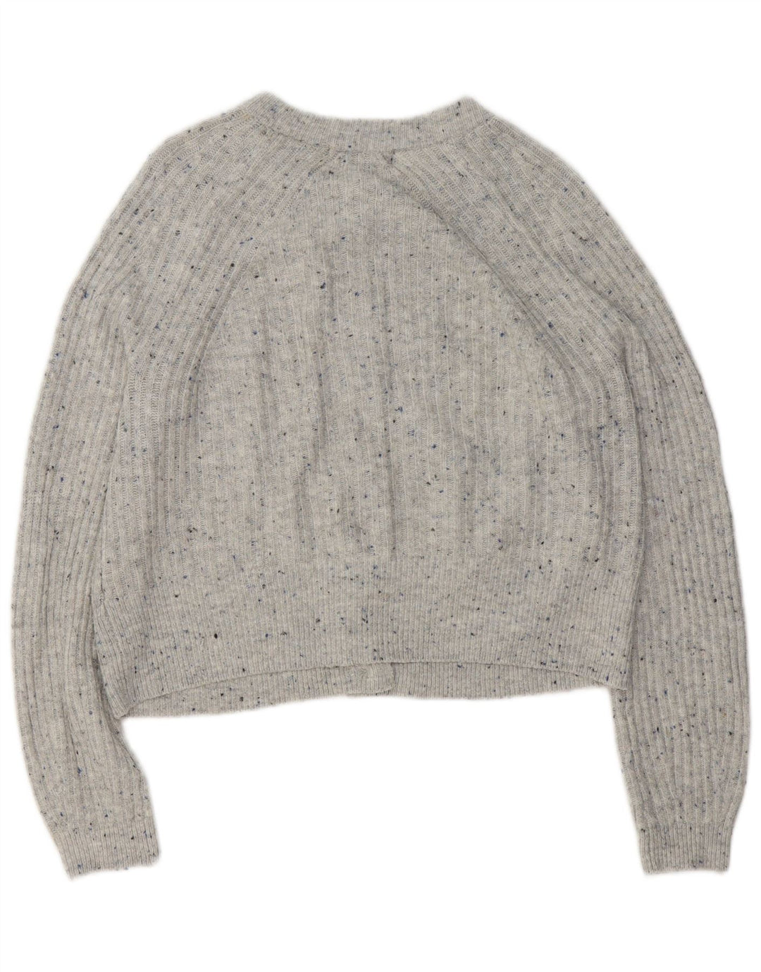 Marks & Spencer Dame Cardigan Sweater UK 14 Medium Grey Flecked Acryl