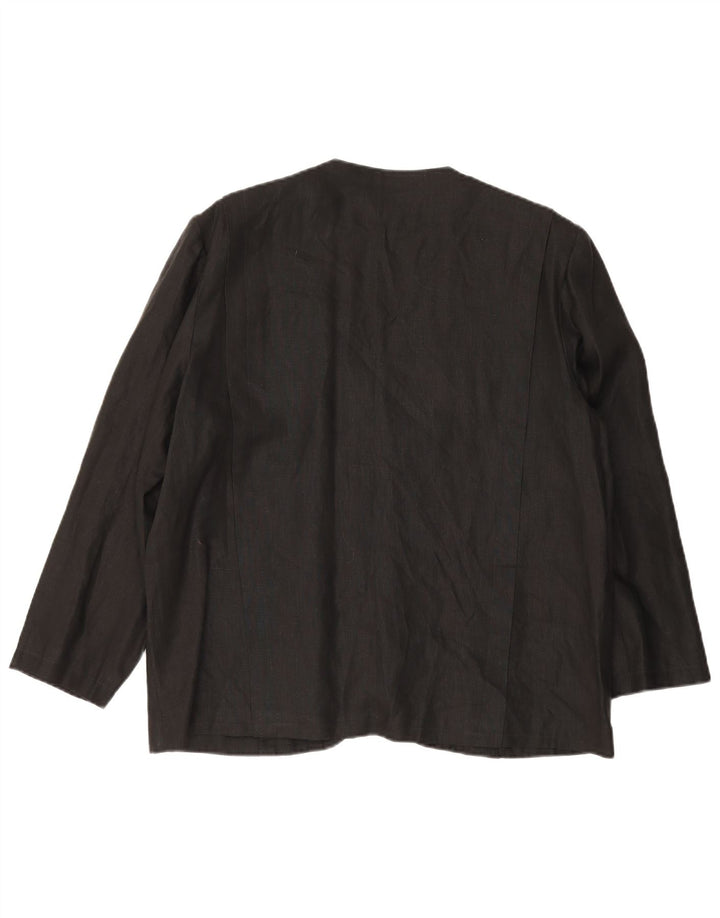 Vintage Dame 1 Knap Blazer Jacket UK 14 Large Sort
