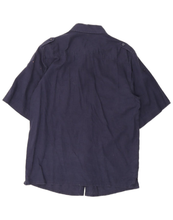 Fila Herre Military Kortærmet Shirt Medium Navy Blue