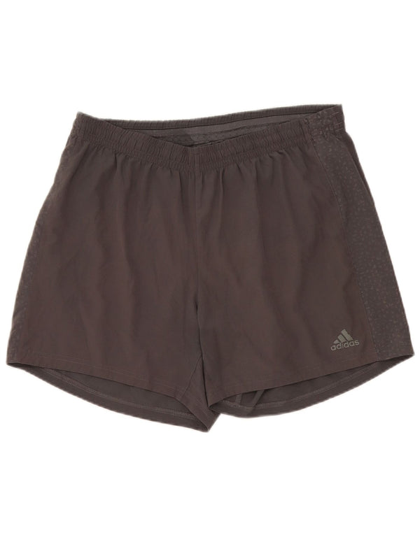 Adidas Sportsshorts til mænd mellemgrå plettet polyester