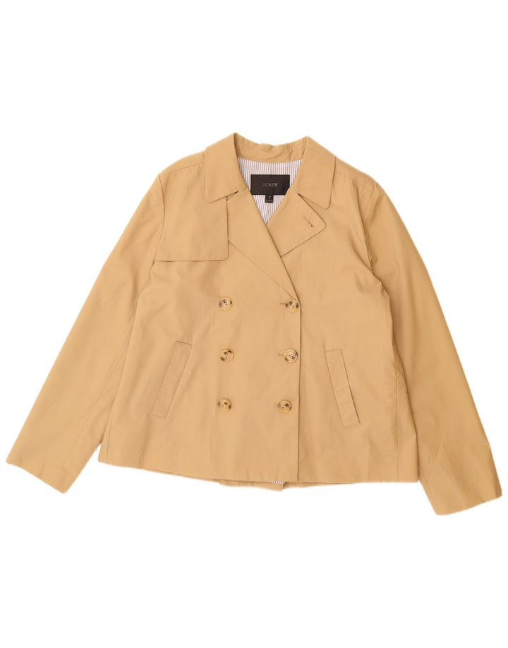 J. Crew Womens Pea Coat US 10 Large Beige Bomuld