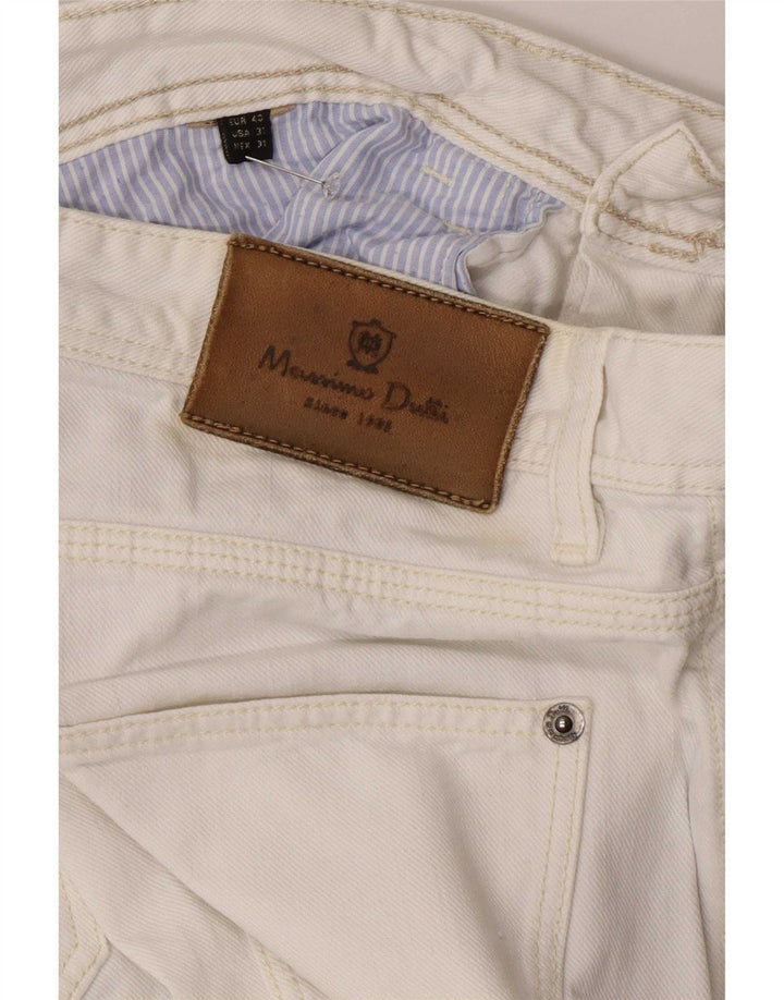 Massimo Dutti Herre Slim Jeans EU 40 Medium W31 L29 Hvid