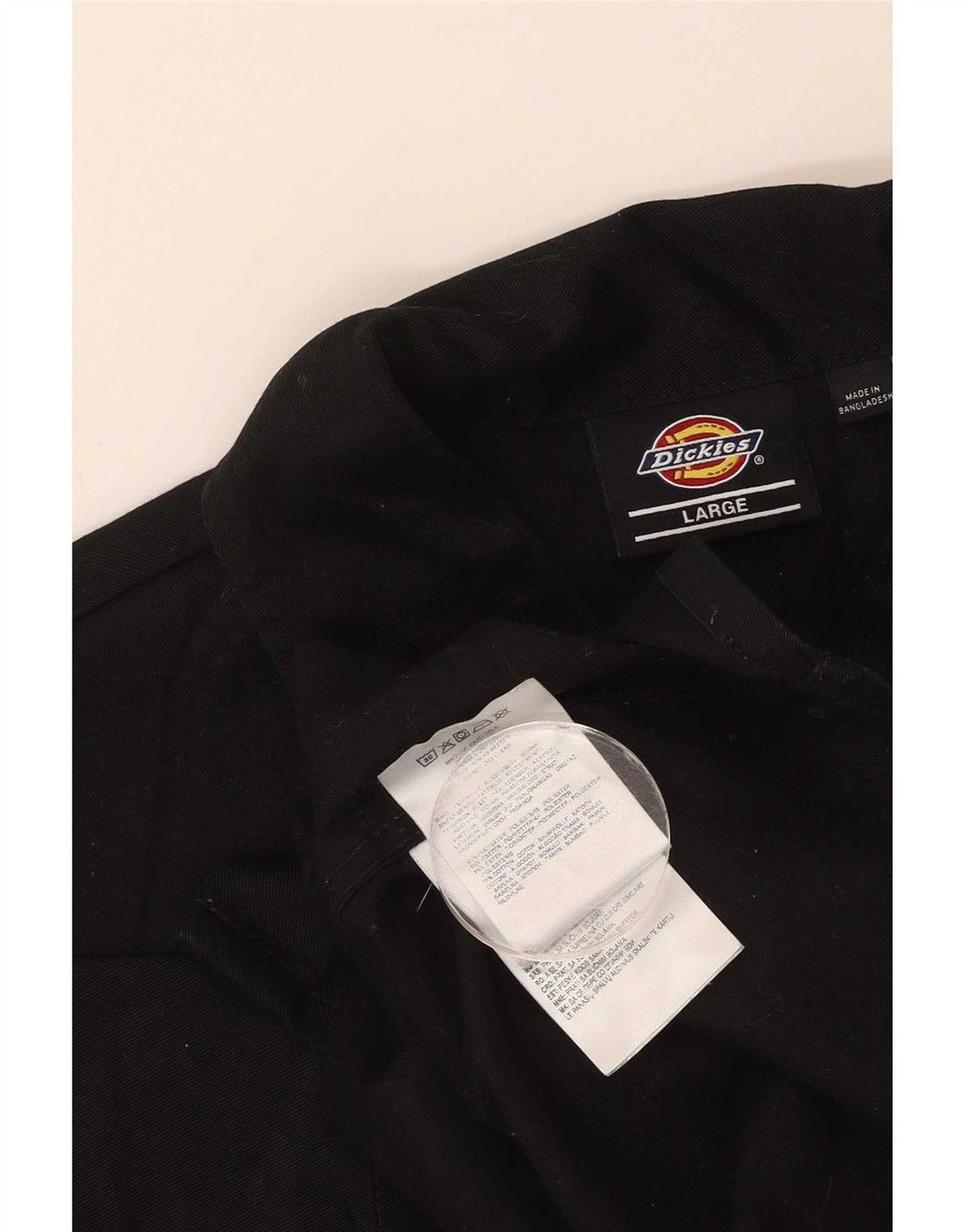 Dickies kortærmet skjorte til kvinder UK 16 Stor sort polyester