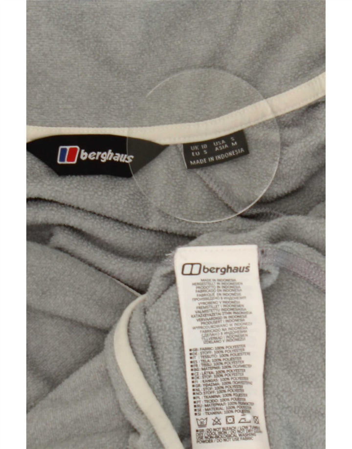 Berghaus Fleece Jumper med lynlås til kvinder UK 10 Lille grå polyester