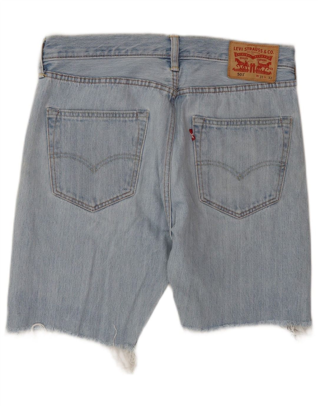 Levi's Herre 501 denimshorts W31 mellemblå bomuld