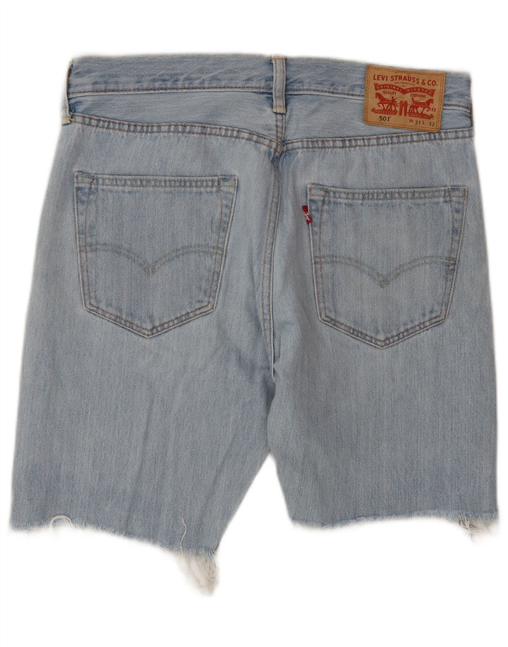 Levi's Herre 501 denimshorts W31 mellemblå bomuld
