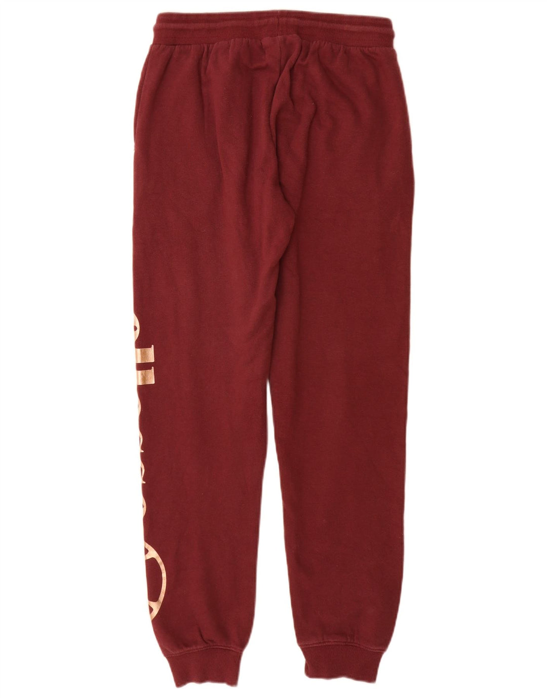 Ellesse Womens Graphic Full Tracksuit UK 8 Small Burgundy Cotton