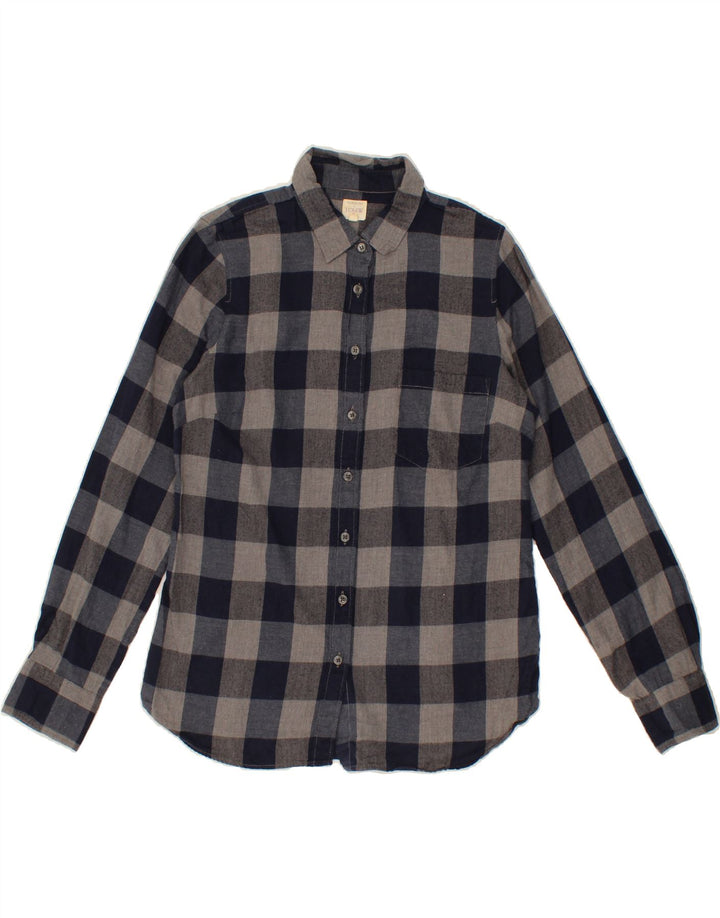 J. CREW Womens Shirt UK 14 Medium Grey Check Vintage J. Crew and Second-Hand J. Crew from Messina Hembry 