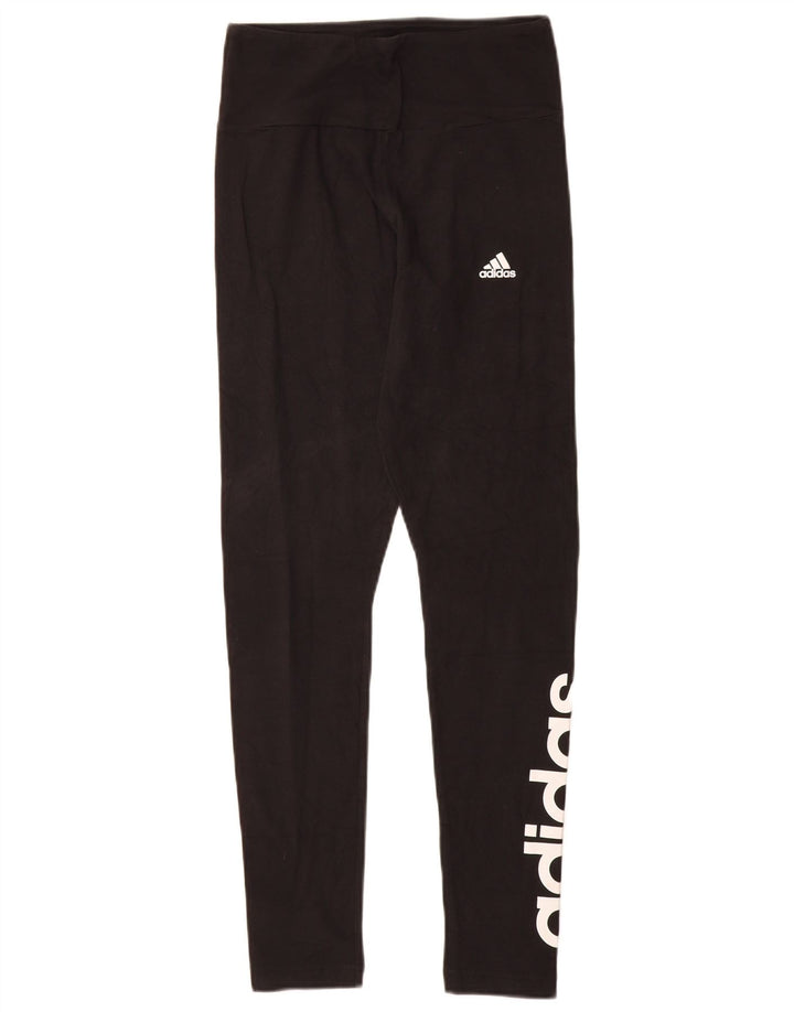 Adidas Graphic Leggings til kvinder UK 8/10 Small Black
