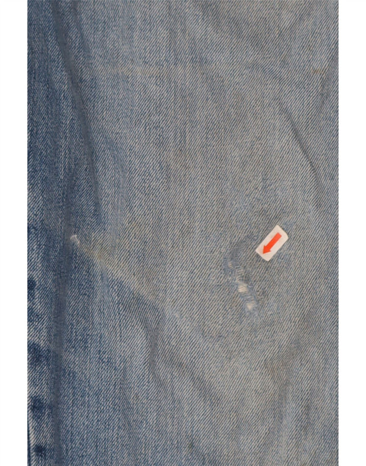 Wrangler Herre Texas Straight Jeans W38 L30 Blå Bomuld