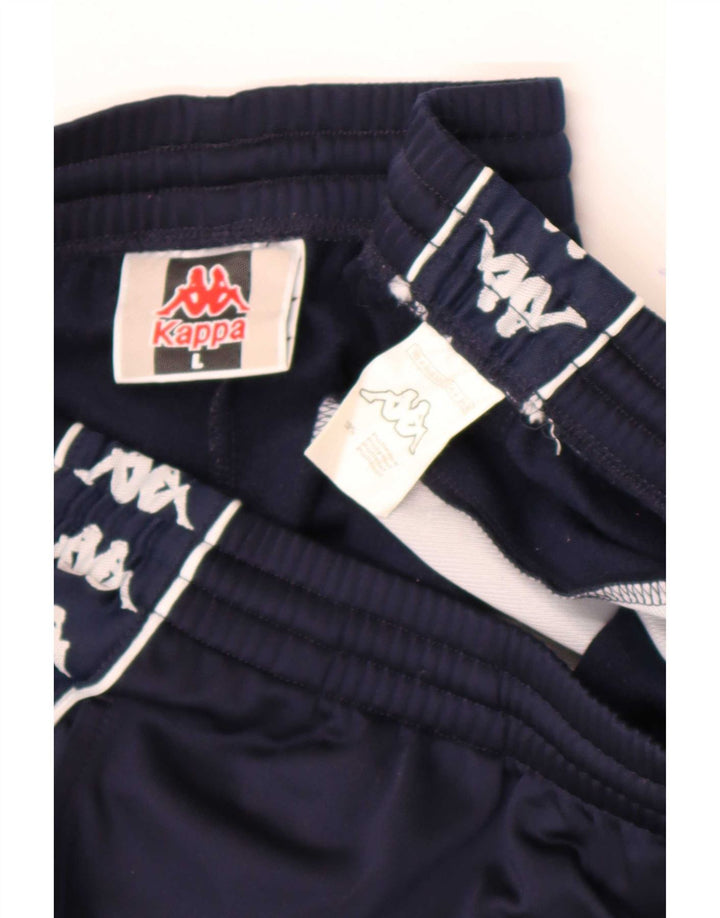 Kappa Herre grafisk træningsdragt Bukser Large Navy Blue Polyester