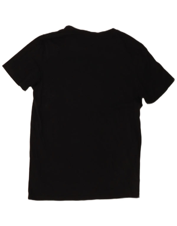 Jack & Jones Mens Regular Fit Graphic T-Shirt Top Medium Black Cotton