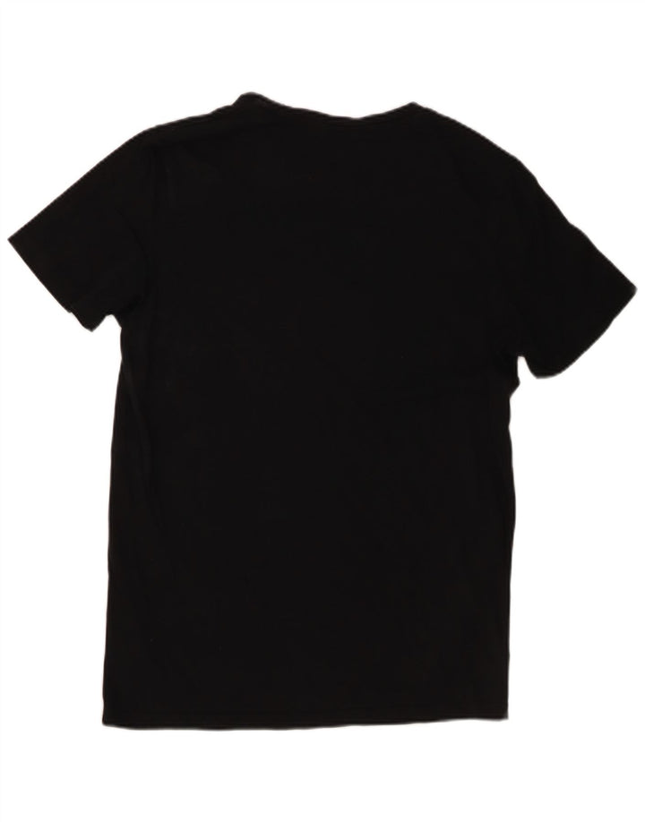 Jack & Jones Herre Regular Fit Grafisk T-shirt Top Medium Sort Bomuld