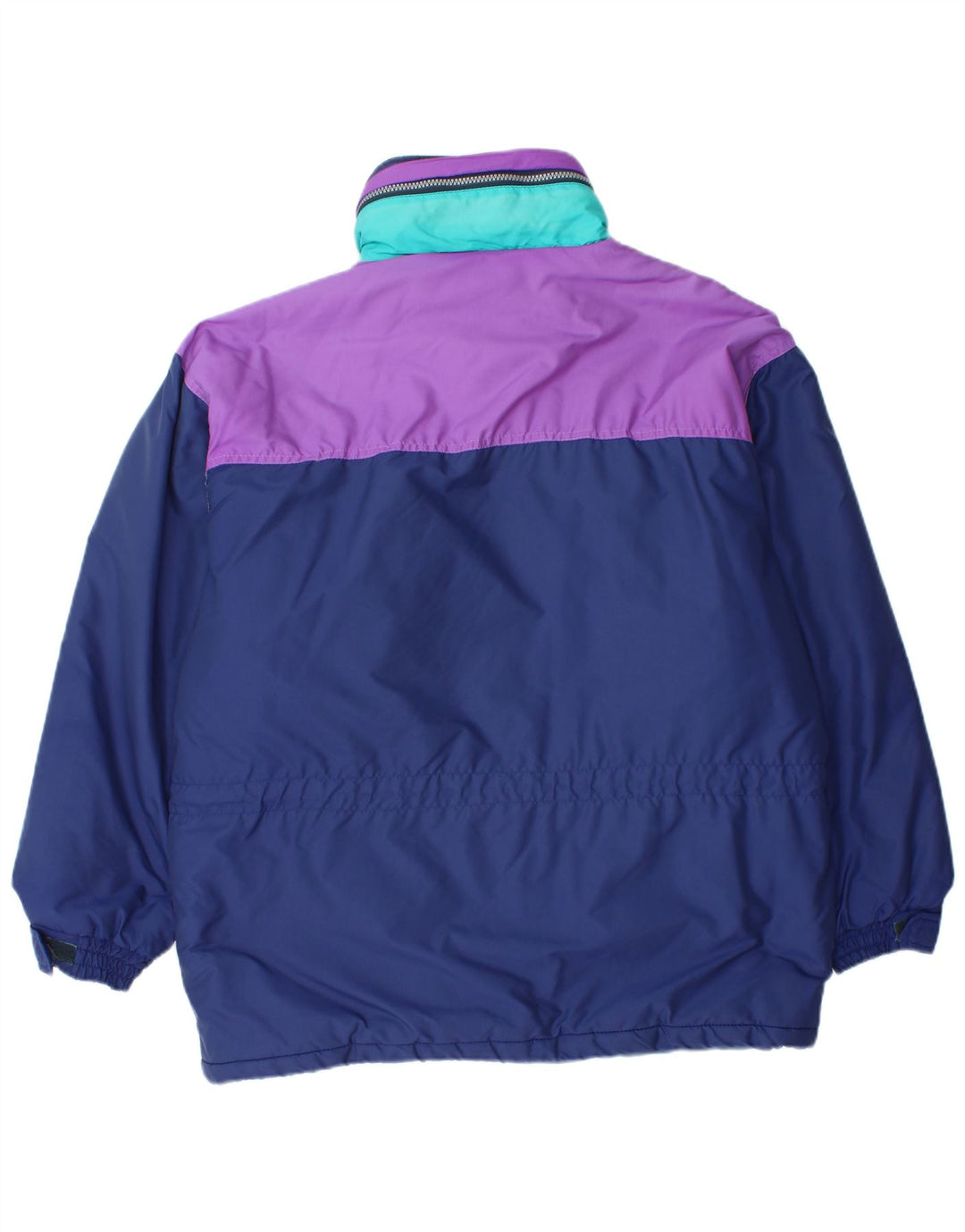 Astrolabio Skijakke med hætte til mænd UK 38 Medium Navy Blue Colourblock