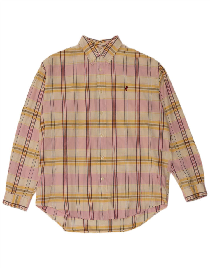 Marlboro Classics Herreskjorte Stor flerfarvet Plaid Bomuld