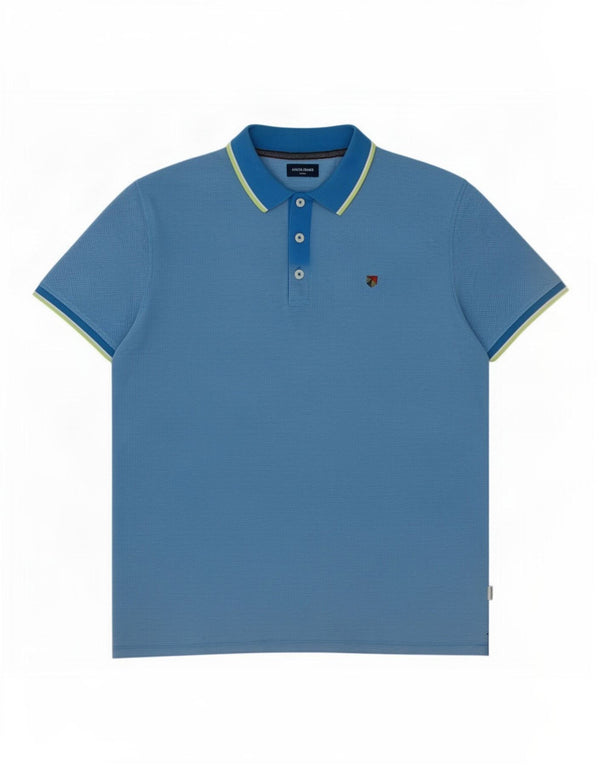 Jack & Jones herre poloshirt XL blå bomuld