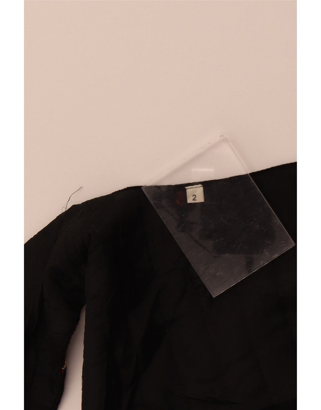 Vintage Dame Velvet OPEN vest US 2 XS Sort