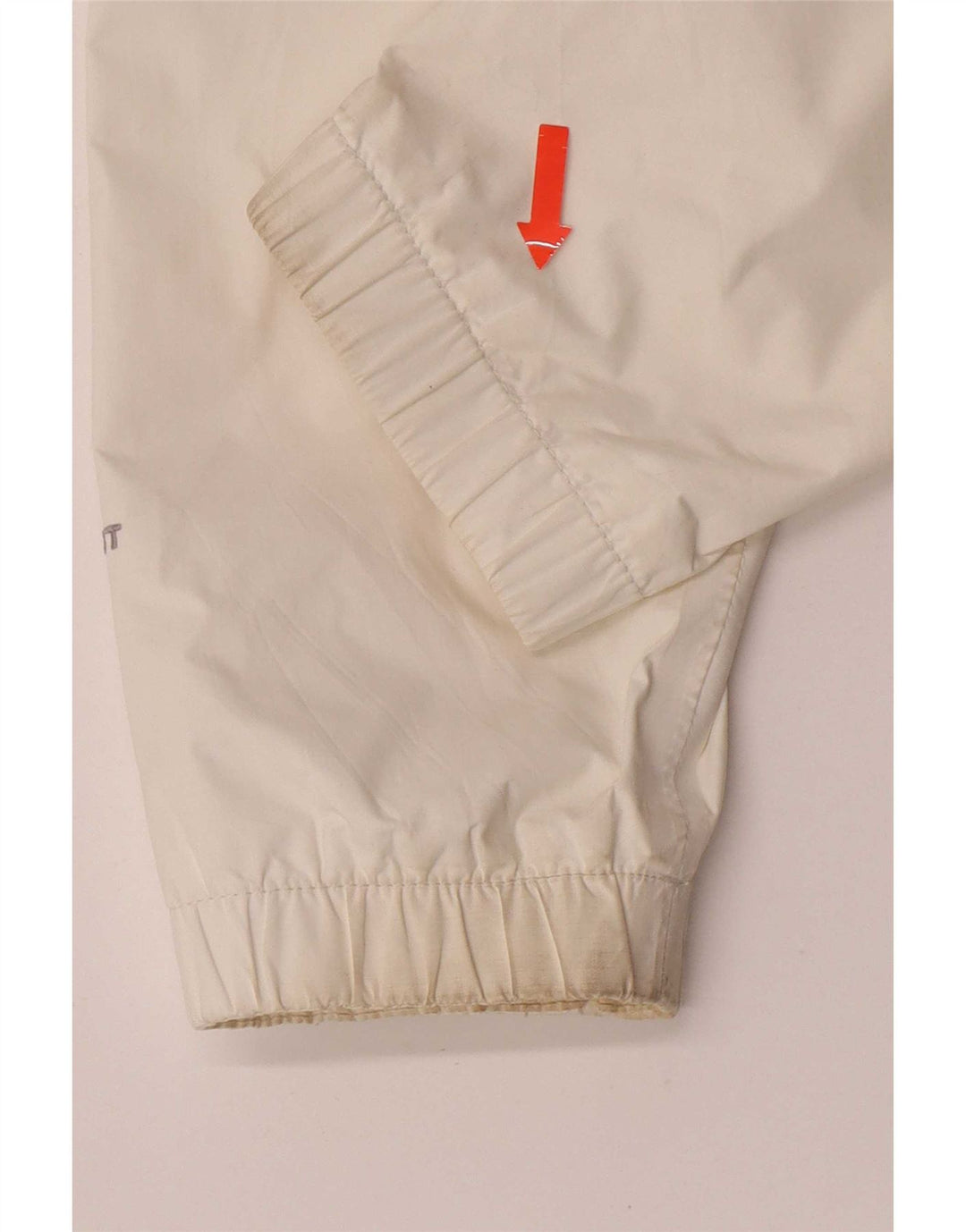 The North Face Regnjakke med hætte til kvinder UK 14 Medium White Nylon